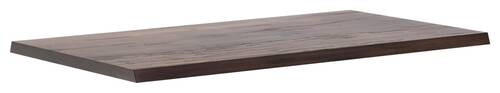 TISCHPLATTE Eiche massiv Eichefarben, Dunkelbraun  - Eichefarben/Dunkelbraun, Design, Holz (170/90/6cm) - Waldwelt