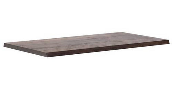 TISCHPLATTE Eiche massiv Eichefarben, Dunkelbraun - Eichefarben/Dunkelbraun, Design, Holz (160/90/6cm) - Waldwelt