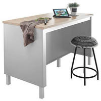 KÜCHENINSEL 138/90/75 cm  in Weiß, Sonoma Eiche  - Weiß/Sonoma Eiche, Design, Holzwerkstoff (138/90/75cm) - MID.YOU
