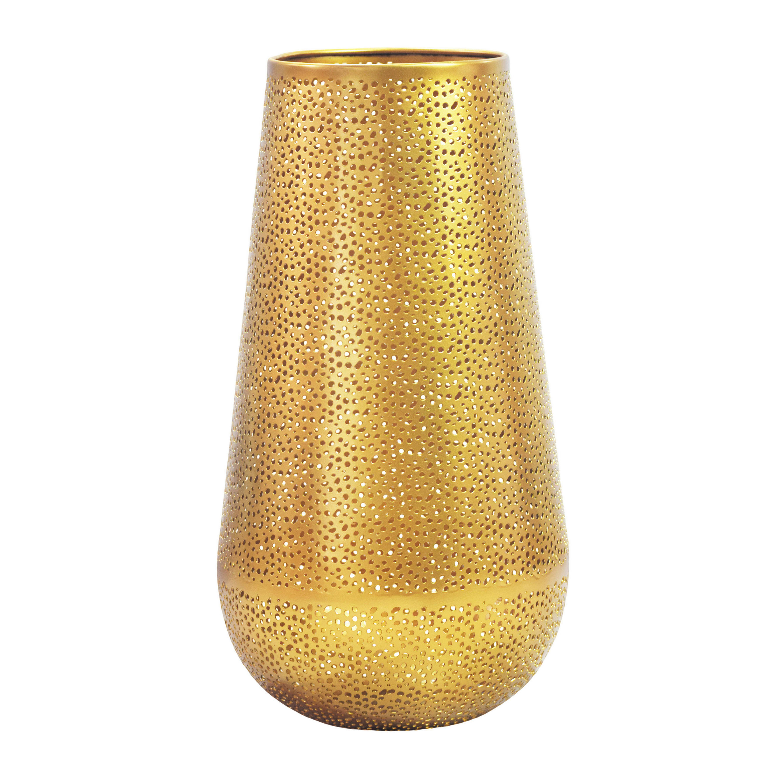 DEKORAČNÍ VÁZA, kov, 47 cm - barvy zlata, Design, kov (25/47/25cm) - Livetastic