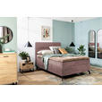 BOXSPRINGBETT 140/200 cm  in Altrosa  - Schwarz/Altrosa, Design, Textil/Metall (140/200cm) - Esposa