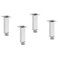 FUßSET 2,5/12/2,5 cm   - Chromfarben, Design, Metall (2,5/12/2,5cm) - Stylife