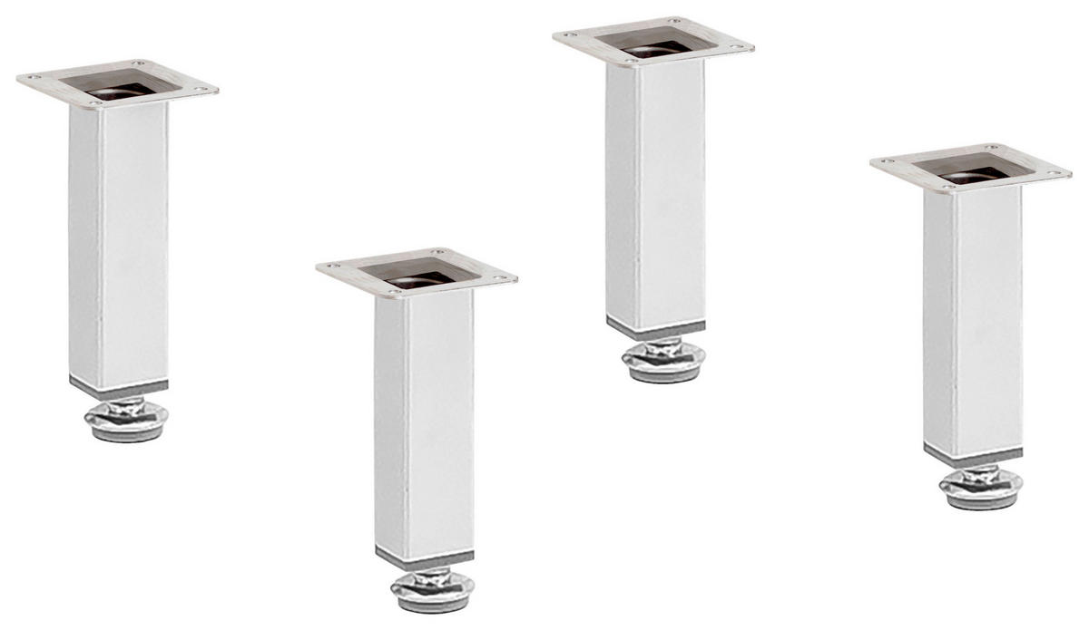 FUßSET 2,5/12/2,5 cm   - Chromfarben, Design, Metall (2,5/12/2,5cm) - Stylife