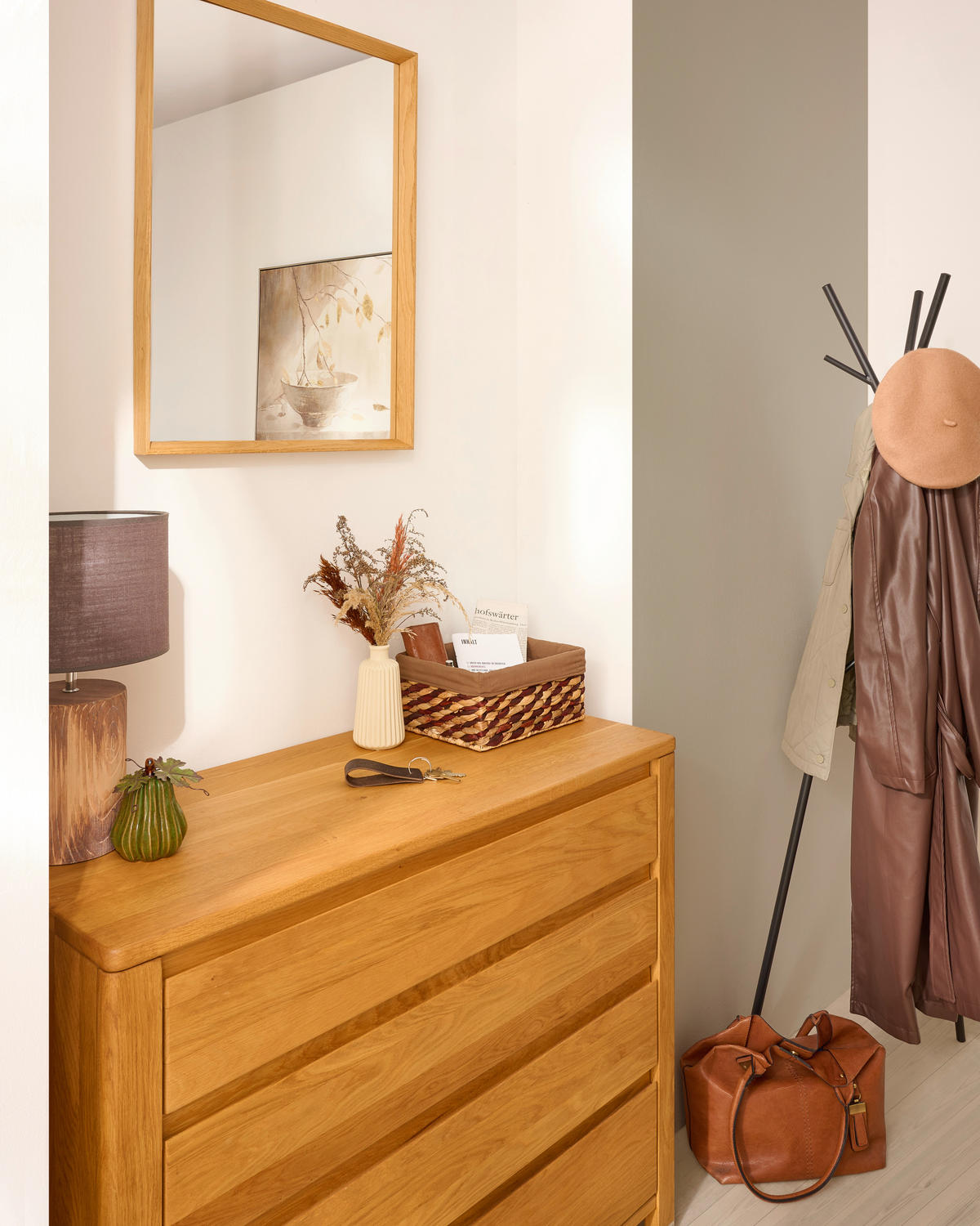 KOMMODE  in 105/86/45 cm  - Wildeiche, Natur, Holz (105/86/45cm) - Linea Natura