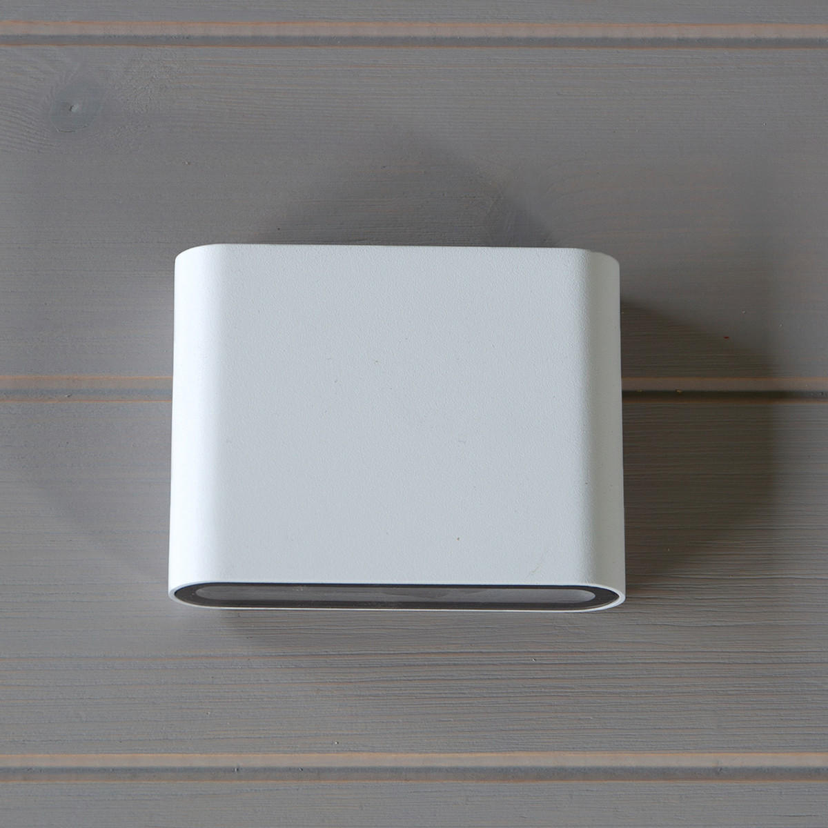 ZUNANJA STENSKA SVETILKA  NIEBY   11,5/9/3 cm          - bela, Basics, kovina/umetna masa (11,5/9/3cm)