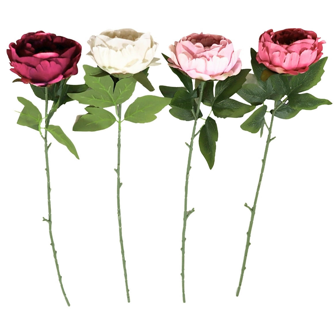 CVIJET UMJETNI  - pink/bijela, Basics, plastika (12/12/68cm)