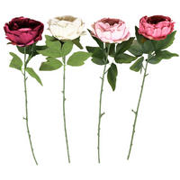 CVIJET UMJETNI  - pink/bijela, Basics, plastika (12/12/68cm)