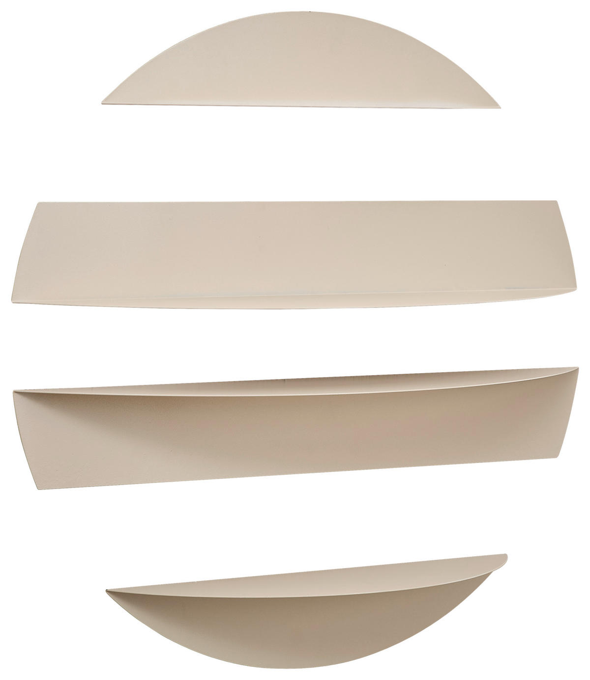 WANDREGAL  - Kaschmir, Basics, Metall (76/76/18.5cm) - Xora