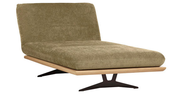 OTTOMANE Hellgrün - Beige/Schwarz, Design, Holz/Textil (114/92/165-218cm) - Dieter Knoll
