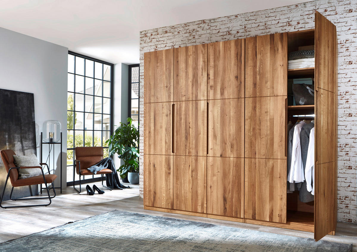 DREHTÜRENSCHRANK  in Wildeiche  - Wildeiche, MODERN, Holz (252/223/62cm) - MID.YOU