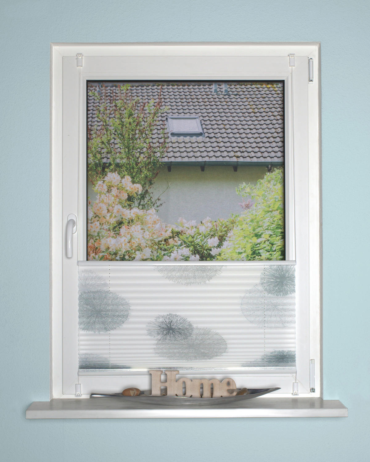 PLISSEE 100/130 cm  - Grau, KONVENTIONELL, Textil (100/130cm)