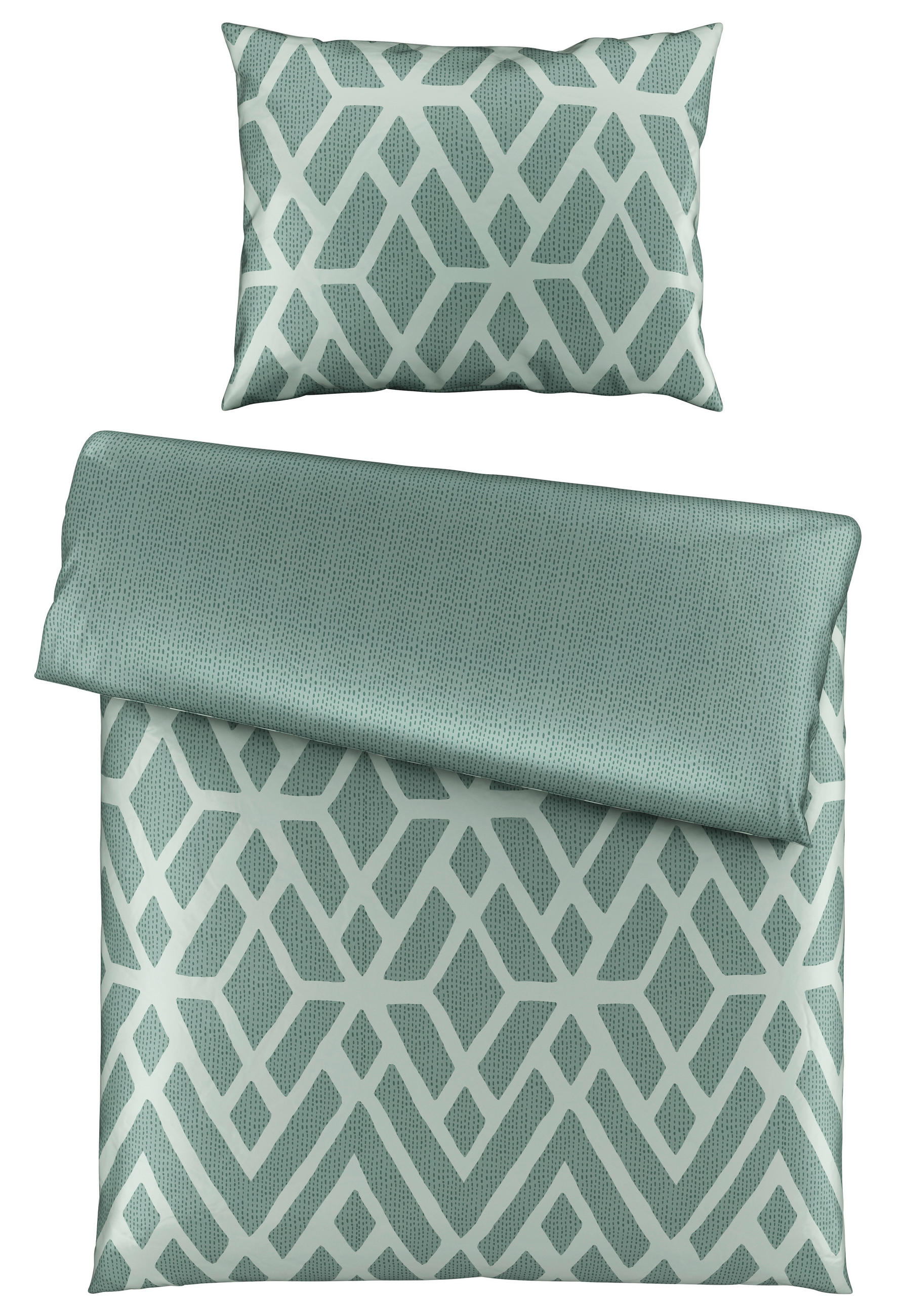 OBOJSTRANNÁ POSTEĽNÁ BIELIZEŇ, zelená, 140/200 cm - zelená, Design, textil (140/200cm) - Dieter Knoll