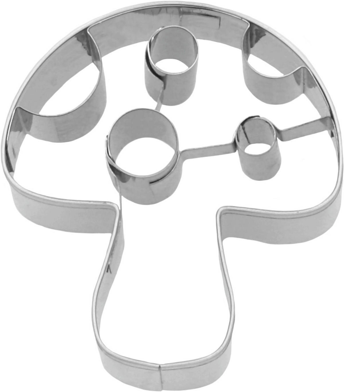 KEKSAUSSTECHFORM - Edelstahlfarben, Basics, Metall (5/5,5/2,5cm) - Birkmann