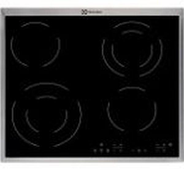 PLOČA EHF6342XOK - crna, Design, staklo/metal (57,6/3,8/51,6cm) - Electrolux
