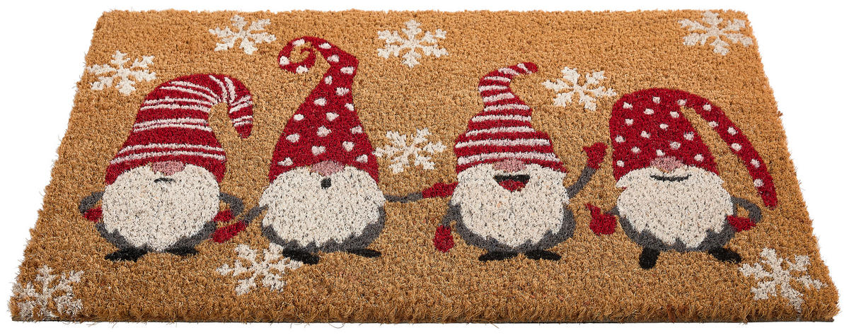 FUßMATTE  40/60 cm  Multicolor  - Multicolor, KONVENTIONELL, Naturmaterialien/Kunststoff (40/60cm) - X-Mas