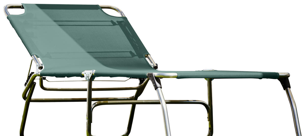 DREIBEINLIEGE 74/40/207 cm  - Grün, Basics, Textil/Metall (74/40/207cm) - FIAM
