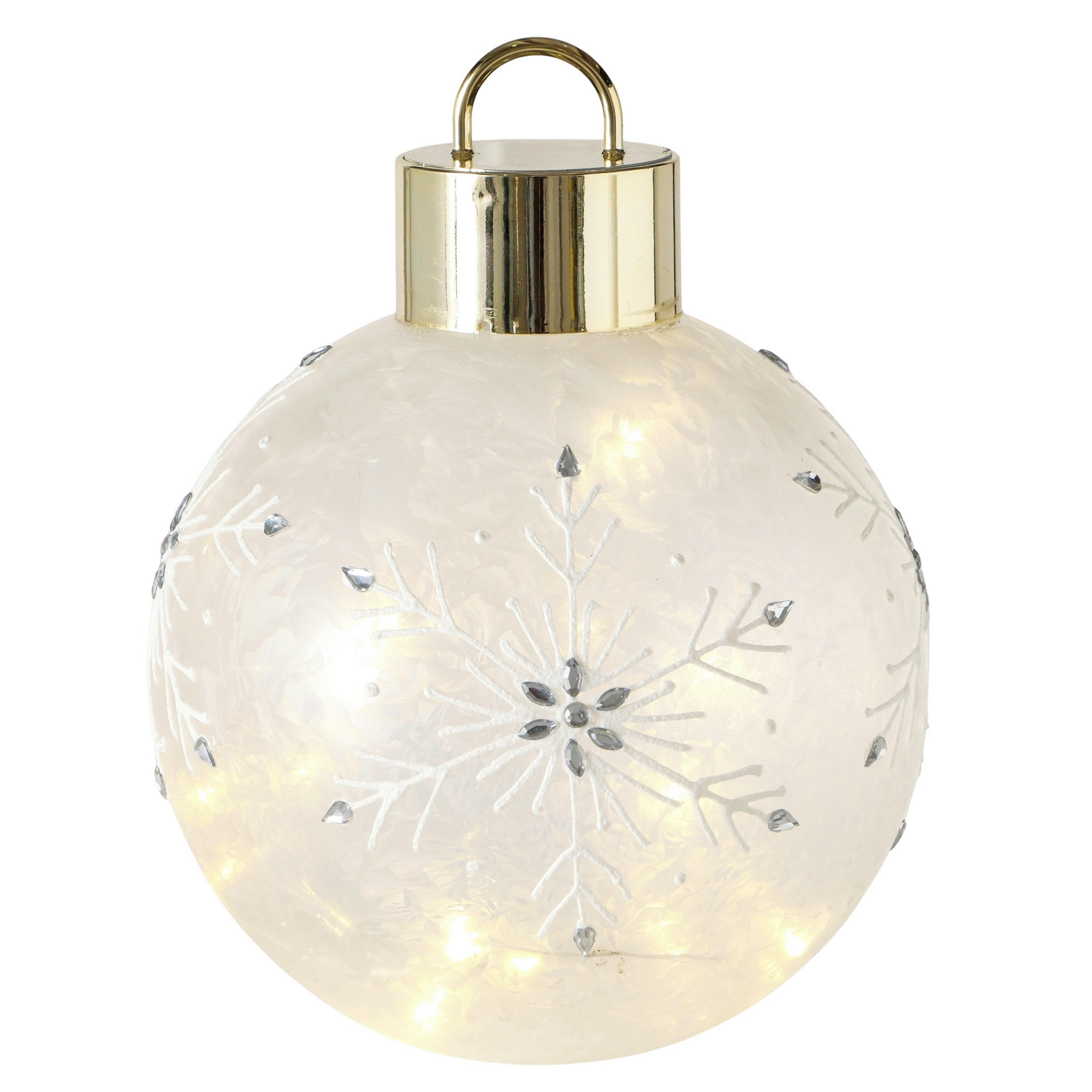 LED-DEKOLEUCHTE 20/25 cm  - Goldfarben/Weiß, Basics, Glas/Kunststoff (20/25cm) - Boltze Home