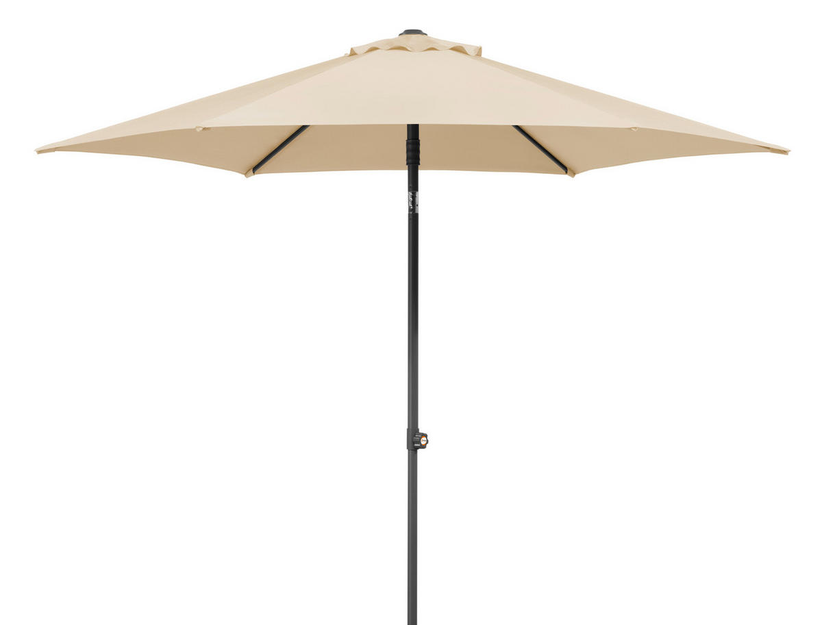 SLUNEČNÍK 270/258/270 cm - přírodní barvy/antracitová, Basics, kov/textil (270/258/270cm)