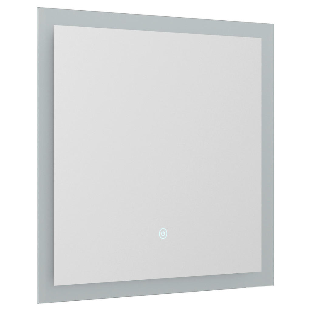 Thumbnail - Mid.you Badezimmerspiegel, Glas, rechteckig, 60x53x3.2 cm, waagrecht montierbar, Badezimmer, Badezimmerspiegel, Beleucht...