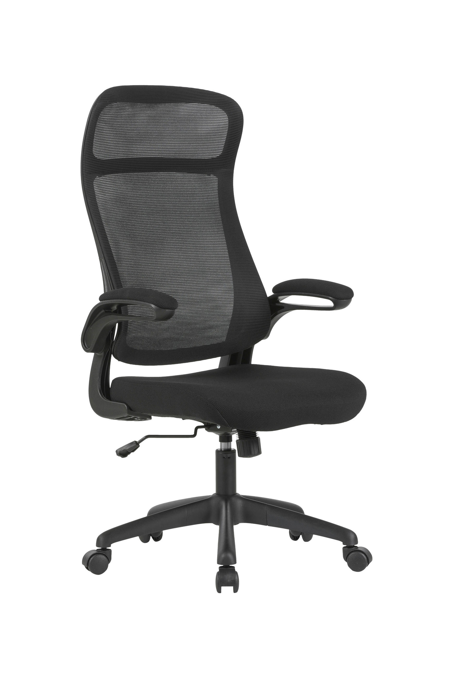 KANCELARIJSKA STOLICA  crna   - crna, Dizajnerski, tekstil/plastika (66/114-122/66cm) - Carryhome