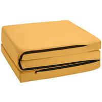 ZLOŽLJIVO LEŽIŠČE 65/186 cm  - rumena, Moderno, tekstil (65/186cm) - MID.YOU