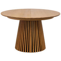 ESSTISCH 120-200/120/75 cm Echtholz  Holz ausziehbar rund Eichefarben  - Eichefarben, MODERN, Holz (120-200/120/75cm) - Carryhome