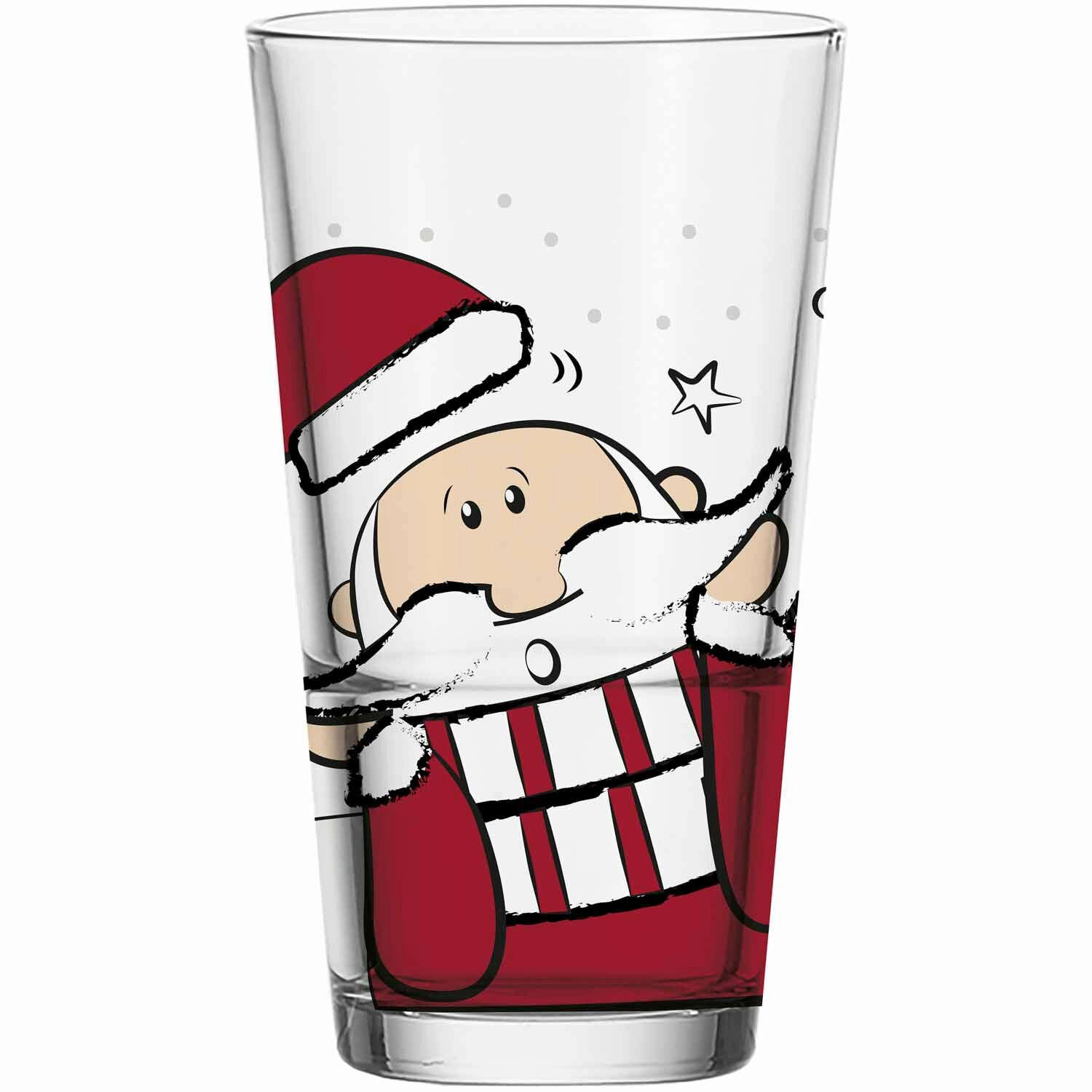 ČAŠA ZA PRODUŽENA PIĆA  330 ml  - višebojna, Lajfstajl, staklo (7,80/13,30/7,80cm) - Leonardo