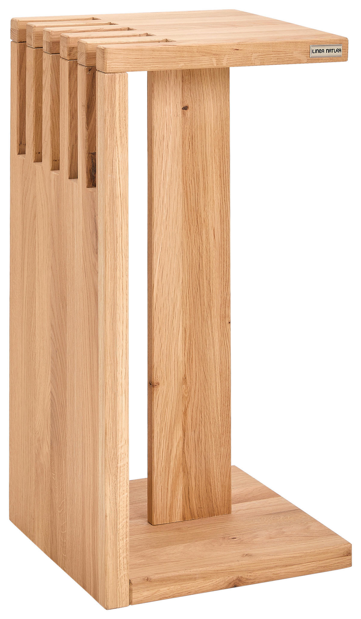 BEISTELLTISCH in Holz 31/31/63,5 cm  - Eichefarben, Natur, Holz (31/31/63,5cm) - Linea Natura