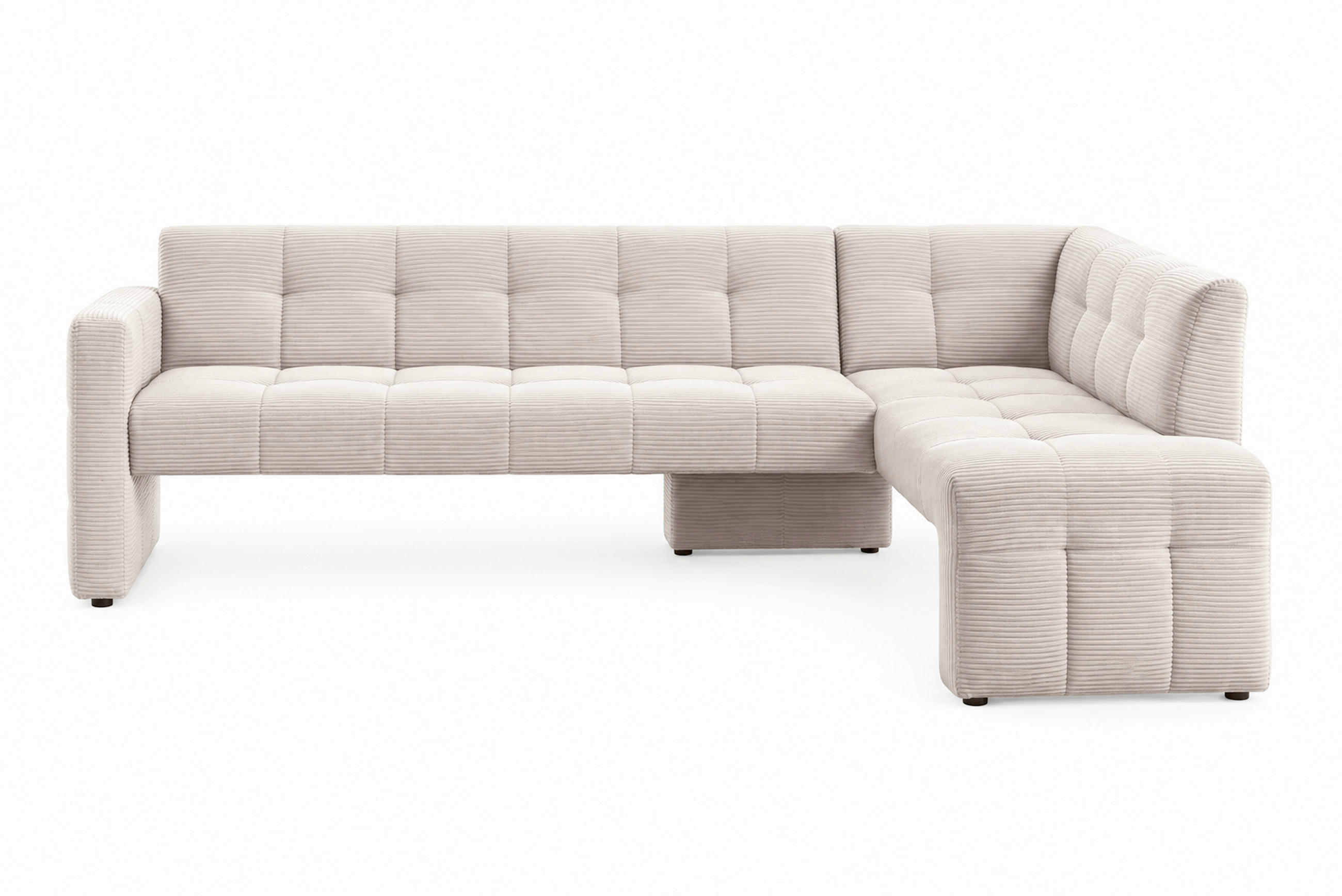 ECKBANK 245/157 cm  in Beige  - Beige/Schwarz, MODERN, Holz/Holzwerkstoff (245/157cm) - Livetastic