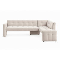 ECKBANK 245/157 cm  in Beige  - Beige/Schwarz, MODERN, Holz/Holzwerkstoff (245/157cm) - Livetastic