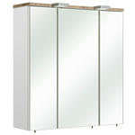 SPIEGELSCHRANK 65/70/20 cm - Weiß, KONVENTIONELL, Glas/Holzwerkstoff (65/70/20cm) - Xora