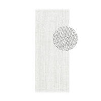 JUTETEPPICH 80/200 cm Bouclé Weiß rechteckig  - Weiß, Basics, Textil (80/200cm) - Hanse Home