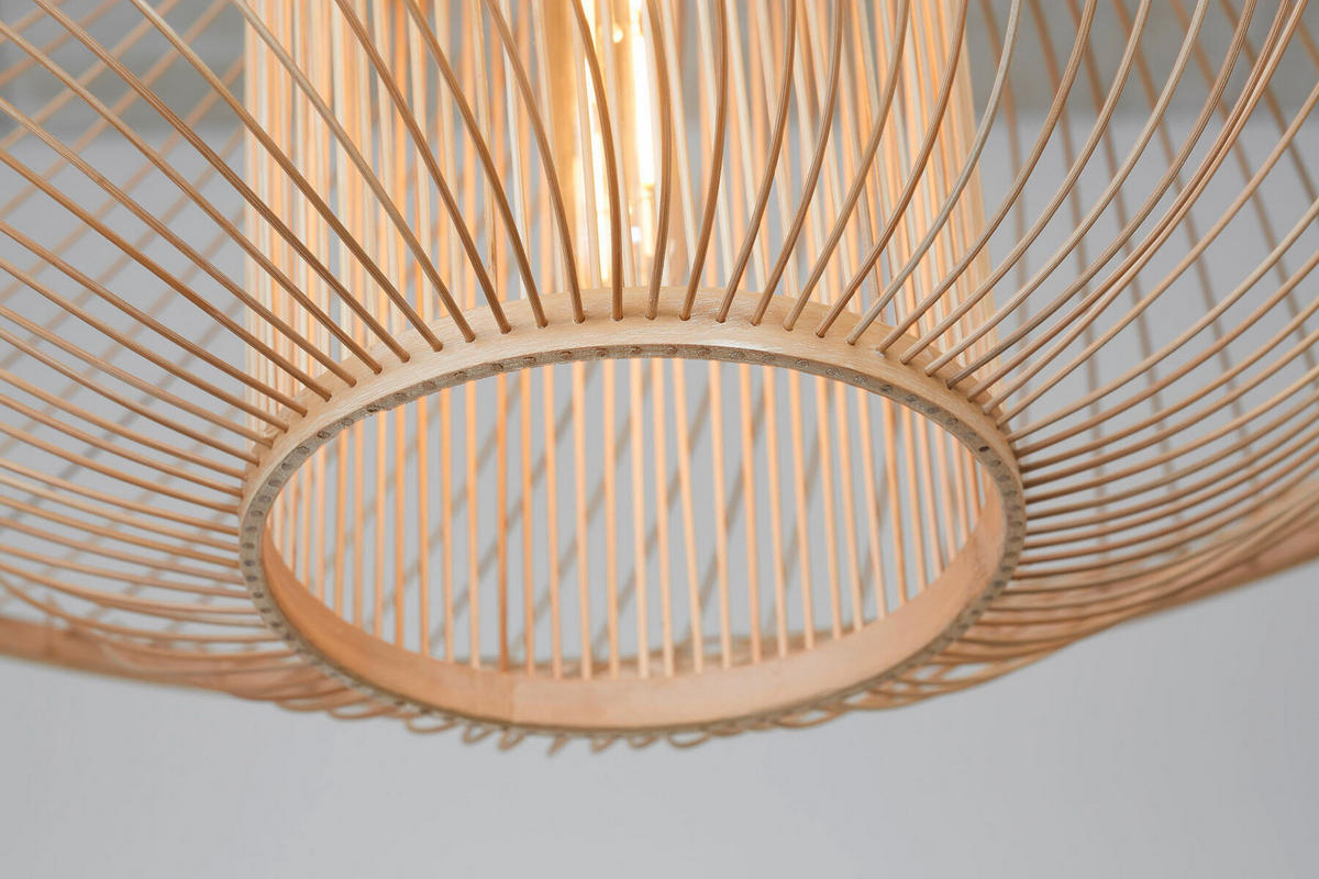 HÄNGELEUCHTE Good & Mojo 70/30 cm   - Naturfarben, Basics, Holz (70/30cm) - Good & Mojo