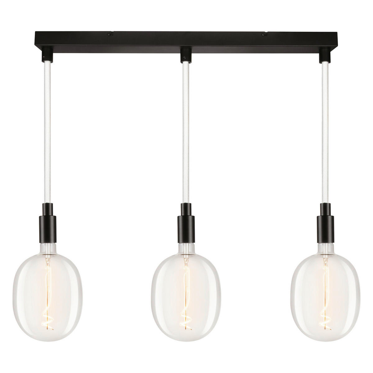 LED-HÄNGELEUCHTE 70/6/117,5 cm   - Schwarz, Basics, Metall (70/6/117,5cm) - Osram