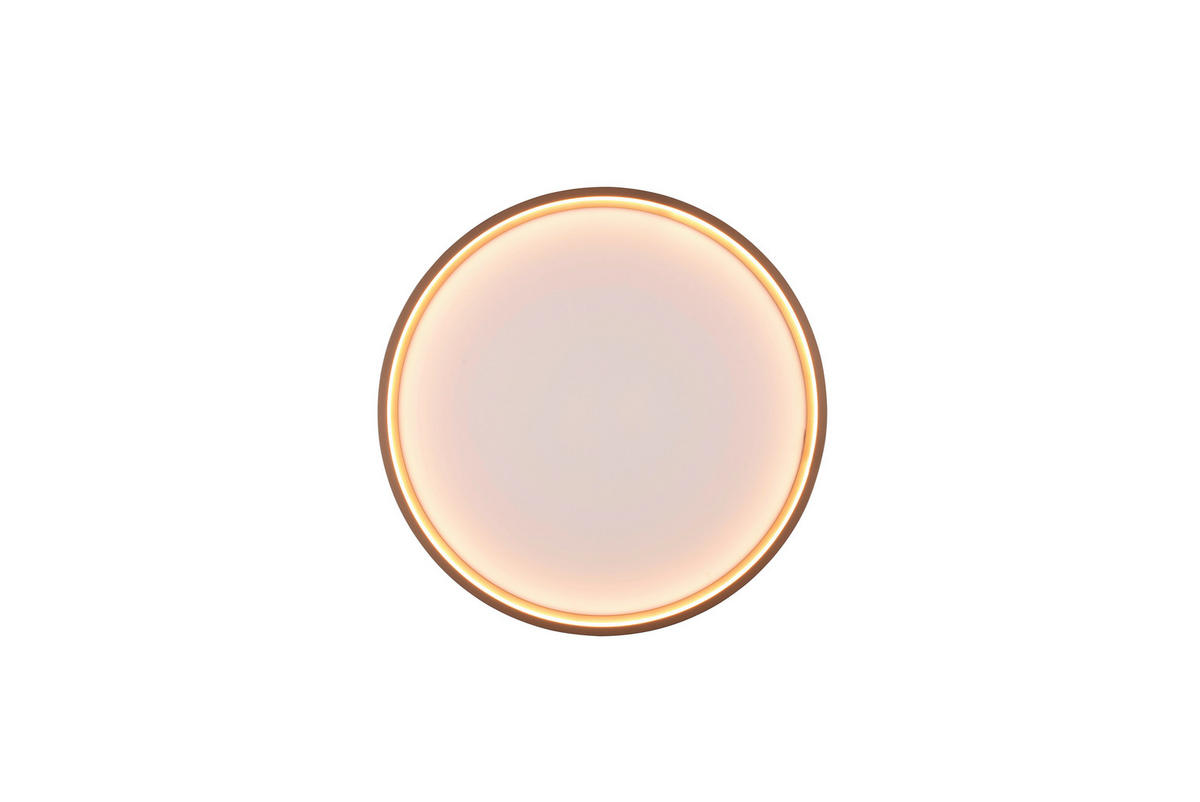 LED-DECKENLEUCHTE Doha 45/5,5 cm   - Braun, MODERN, Metall (45/5,5cm) - Trio Leuchten