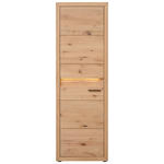 GARDEROBENSCHRANK  in 63,8/199/40 cm  - Eichefarben/Schwarz, KONVENTIONELL, Holz/Metall (63,8/199/40cm) - Linea Natura