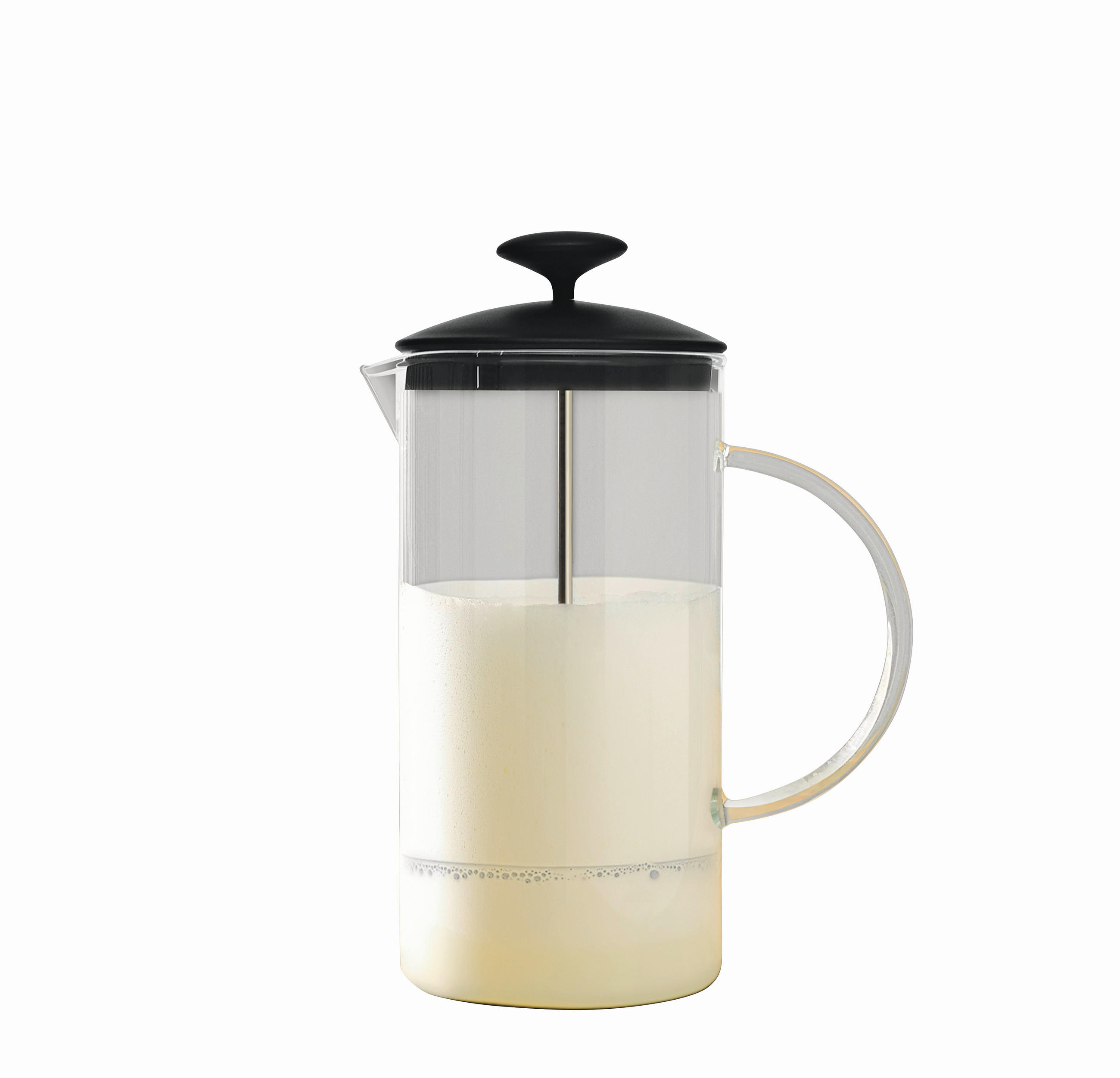 TEJHABOSÍTÓ - nemesacélszínű/fekete, Basics, műanyag/Üveg (12,6/19,3/10,4cm) - Leonardo