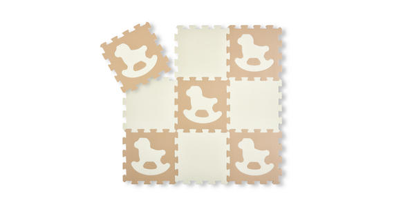 PUZZLEMATTE  - Beige/Weiß, Basics, Kunststoff (30/30/1cm) - My Baby Lou