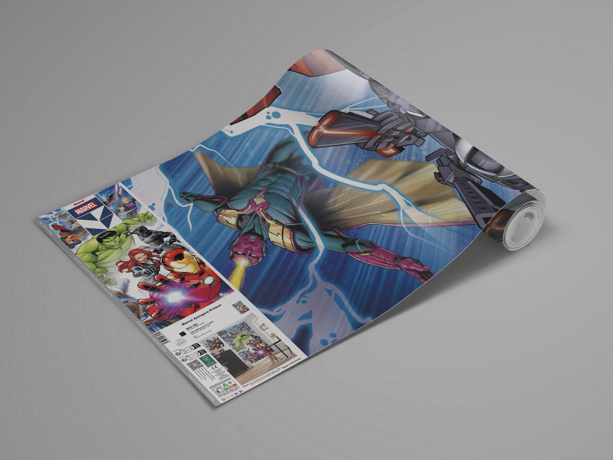 FOTOTAPETE AVENGERS PROTECT  - Naturfarben, Design, Textil (150/250cm) - Marvel