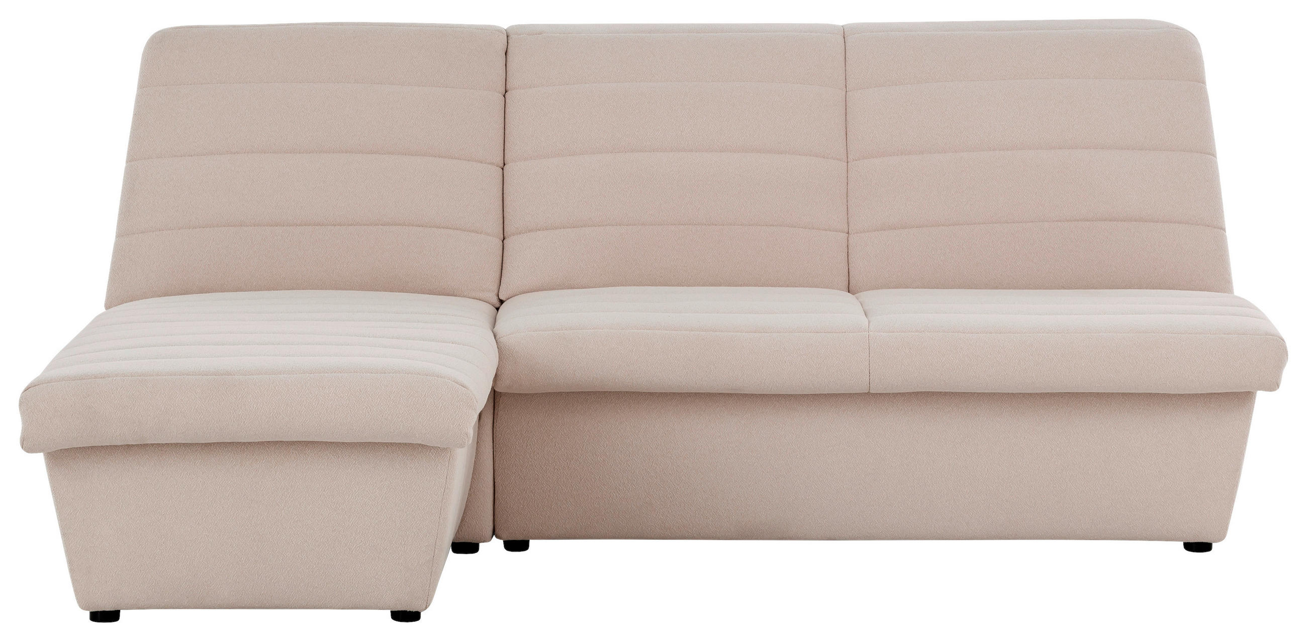 ECKSOFA in Webstoff Creme  168/214 cm  - Creme/Schwarz, Design, Kunststoff/Textil (168/214cm) - LOOKS by W.Joop
