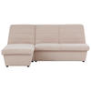 ECKSOFA Looks VIII Creme Webstoff  - Creme/Schwarz, Design, Kunststoff/Textil (168/214cm) - LOOKS by W.Joop