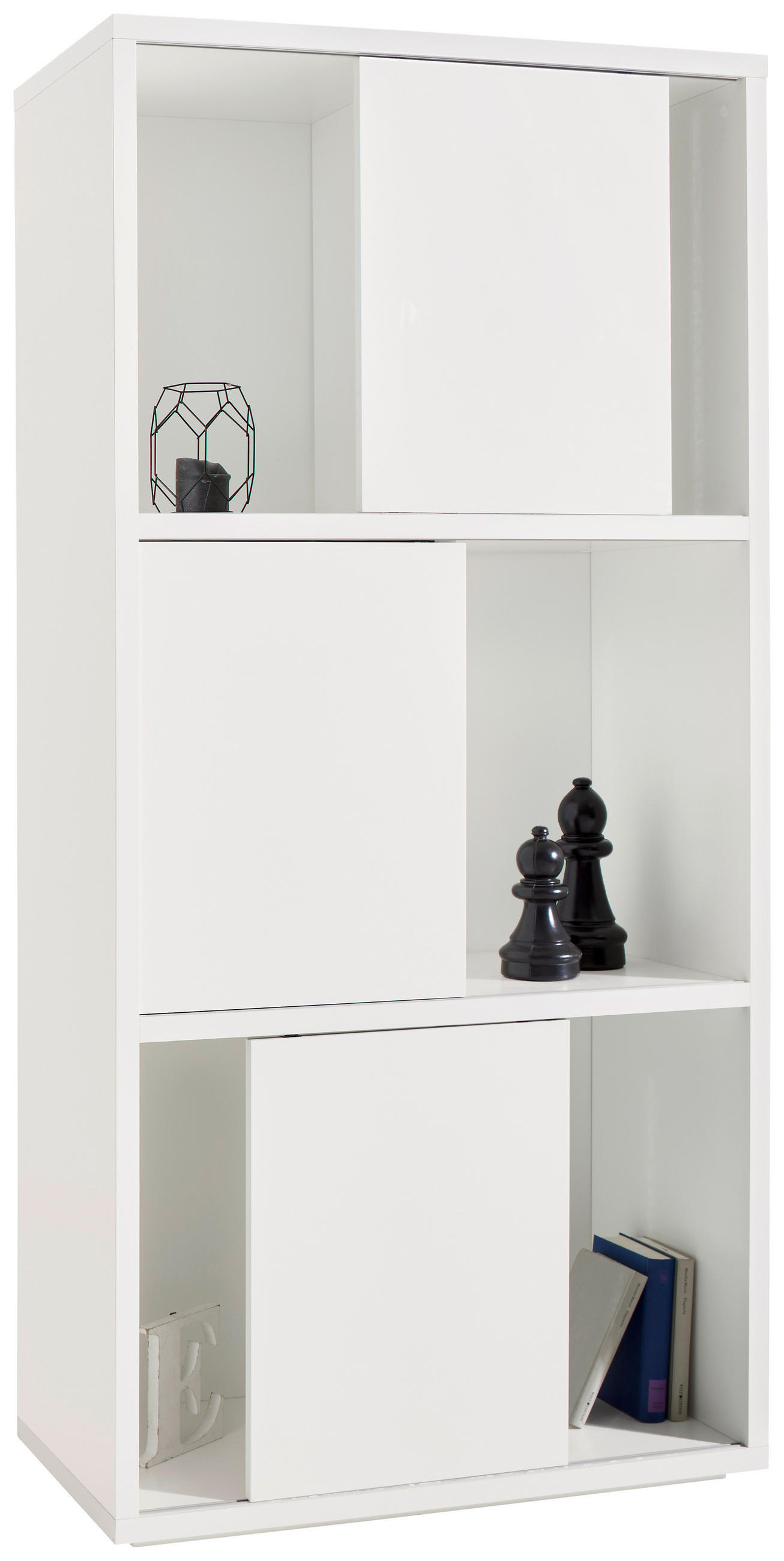 REGÁL, biela, 90,3/187,6/40 cm - biela, Basics, kompozitné drevo (90,3/187,6/40cm) - Xora