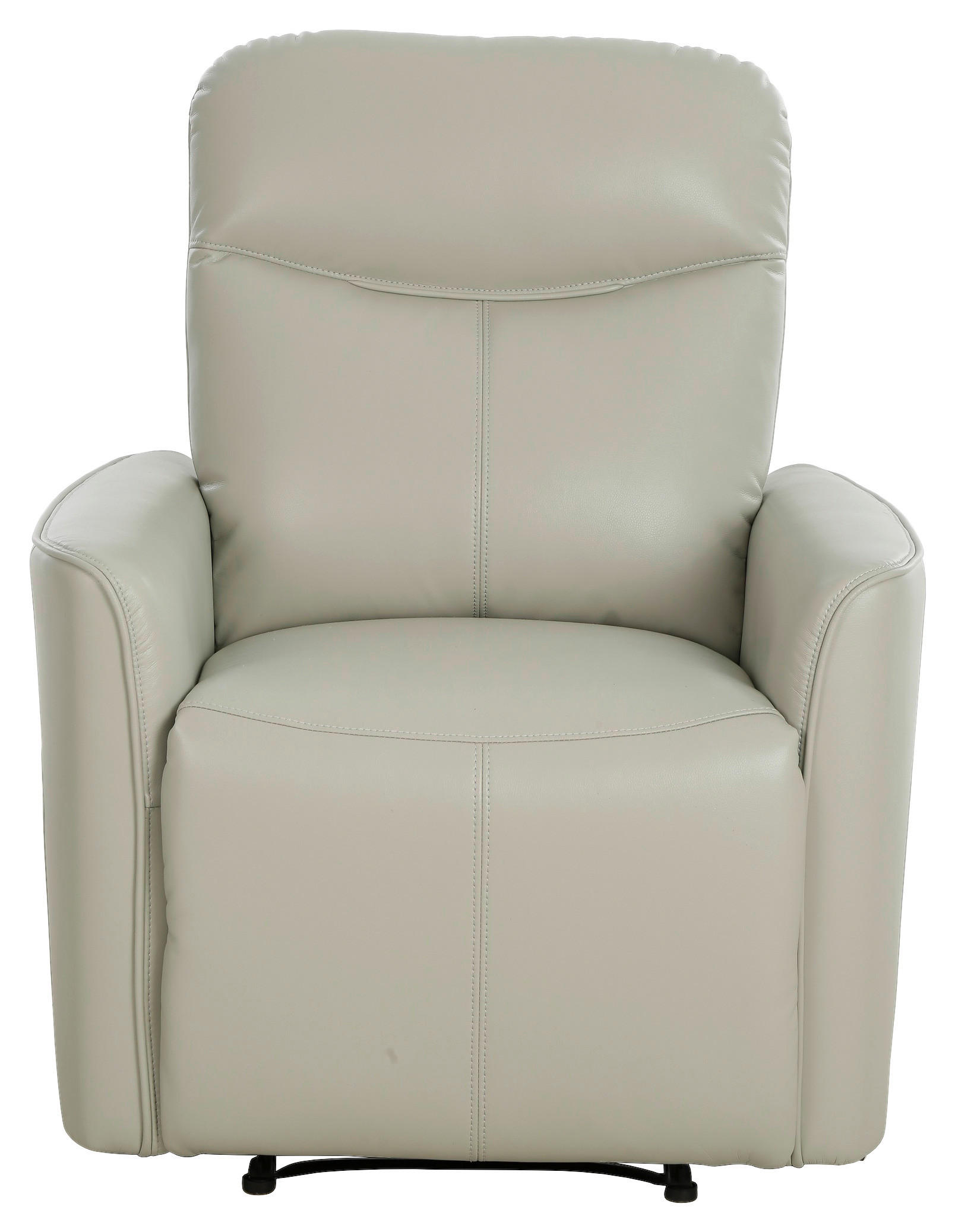 SITZGARNITUR Lederlook Grau  - Grau, KONVENTIONELL, Textil/Metall (140/102/92cm) - P & B