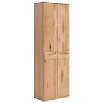 GARDEROBENSCHRANK  in 65/197/38 cm  - Eichefarben/Nickelfarben, Natur, Holz/Holzwerkstoff (65/197/38cm) - Linea Natura