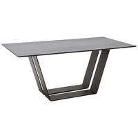 ESSTISCH in Metall, Keramik 180/90/76 cm   - Anthrazit/Schwarz, Design, Keramik/Metall (180/90/76cm) - Ambiente