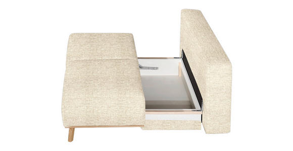 BOXSPRINGSOFA Carla  mit Stoffauswahl, Rücken echt Beige  - Beige, Design, Holz/Textil (203/97/107cm) - Dieter Knoll