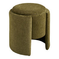 HOCKER in Textil Dunkelgrün  - Dunkelgrün, Basics, Textil (42/42/44cm)