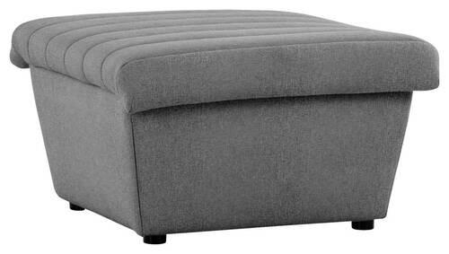 HOCKER Webstoff Graubraun  - Graubraun/Schwarz, Design, Kunststoff/Textil (74/43/85cm) - LOOKS by W.Joop