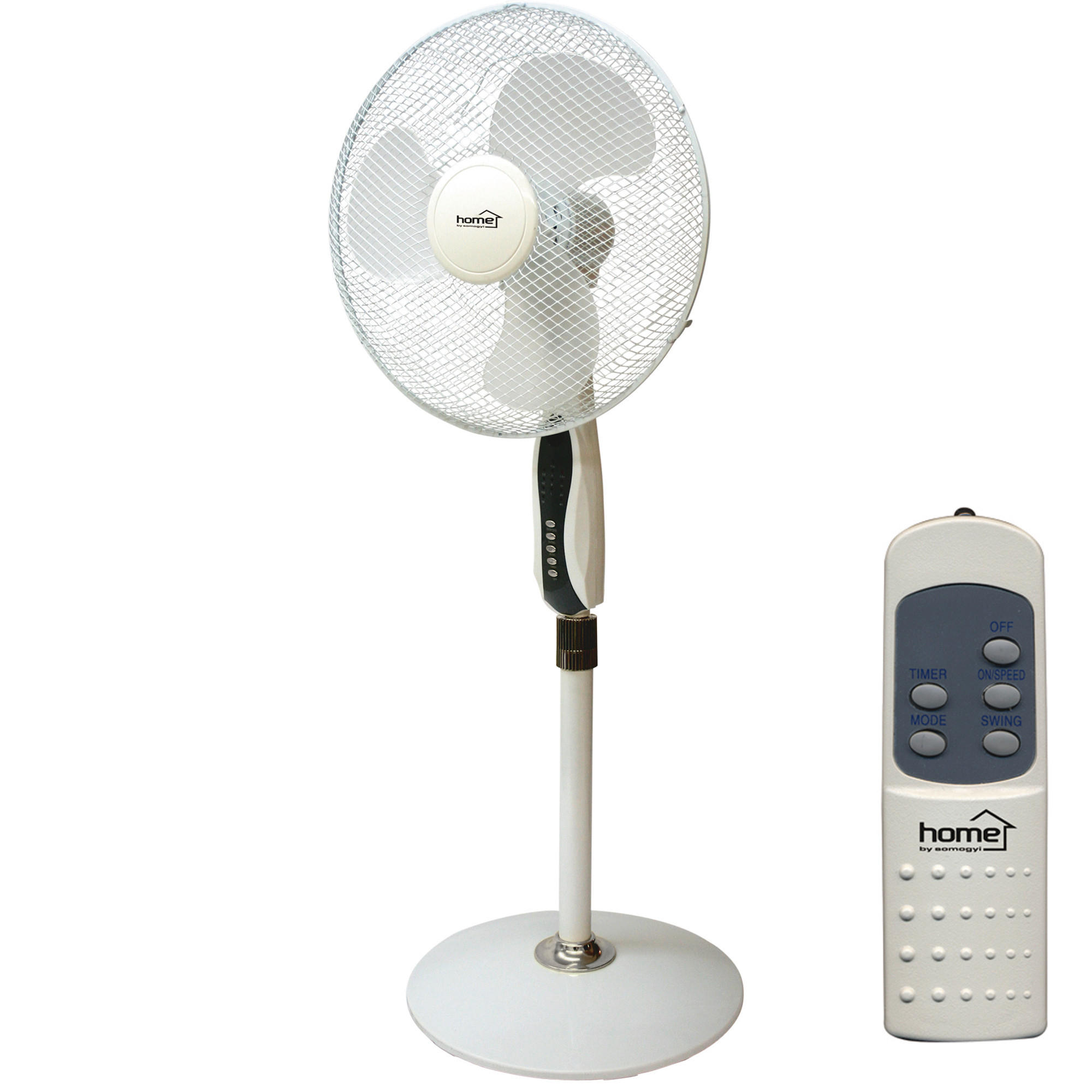 ÁLLÓ VENTILÁTOR - fehér, Basics, műanyag/fém (45/45/20cm)