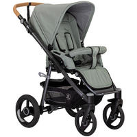 KINDERWAGEN Lux Evo  - Jadegrün/Anthrazit, Basics, Textil/Metall (64/110/100cm) - Naturkind